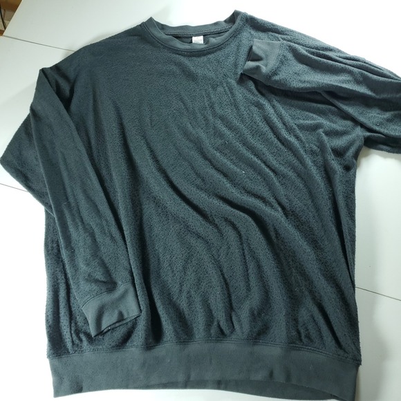 Alo Womens Medium Soho Pullover Crew Soft Long Sleeve Charcoal - Picture 2 of 7